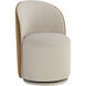 Cavoli Meg Taupe / Meg Gold Swivel Dining Chair